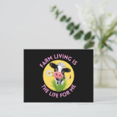 farm living is the life for me briefkaart (Staand voorkant)