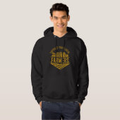 Farm Local Food Patriotic Farming Gift Idea Farmer Hoodie (Voorkant volledig)