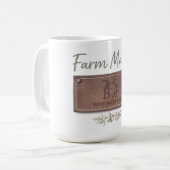 Farm Mama T-shirt Koffiemok (Voorkant links)