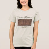 Farm Mama Tee Tri-Blend Shirt (Voorkant)