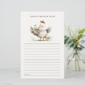 Farm Mum Baby Chick Advice For Mum Baby Shower (Staand voorkant)
