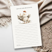 Farm Mum Baby Chick Advice For Mum Baby Shower