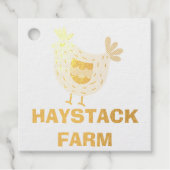 Farm Name Personalized egg Bedankjes Labels (Voorkant)