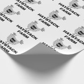 Farm Name Personalized egg Cadeaupapier (Hoek)