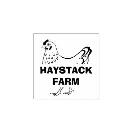 Farm Name Personalized egg Rubberstempel