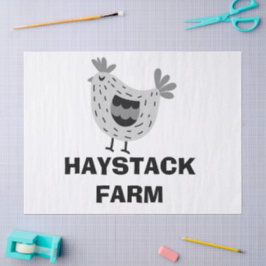 Farm Name Personalized egg Tissuepapier