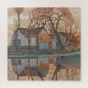 Farm near Duivendrecht Mondrian Dutch Landscape Legpuzzel