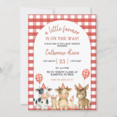 Farm Party Baby Shower Invitation Kaart (Voorkant)