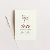 Farm Ranch Koe Verjaardagsfeest Uitnodigen Kaart