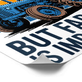 Farm Shirt But Farming Is Imrtanter Farmer Tractor Poster (Hoek)