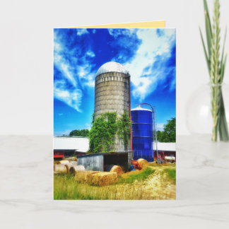 Farm silos & hay bales in Davisburg, MI Kaart