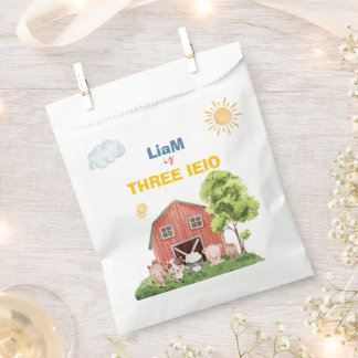 Farm Three I-E-I-O 3rd Birthday Bedankzakje