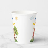 Farm Three I-E-I-O 3rd Birthday Papieren Bekers (Rechts)