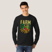 Farm to table eat local  agricultural ranch Premiu T-shirt (Voorkant volledig)