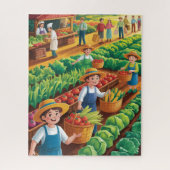 Farm-to-table harvest Puzzle Legpuzzel (Verticaal)