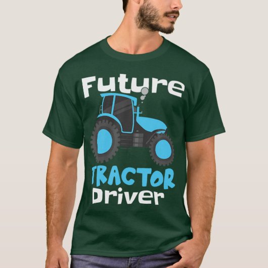 Farm Tractor Boy Farmer T-shirt (Voorkant)