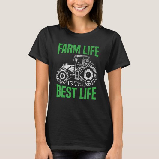 Farm Tractor Farming Life Agriculture Farmer 1 T-shirt (Voorkant)
