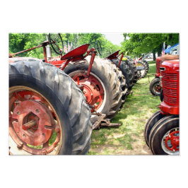 Farm Tractors Foto Afdruk
