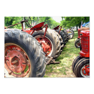 Farm Tractors Foto Afdruk