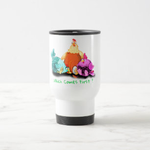 Farm Travel Mug Chickens Waiting Egg To Hatch Reisbeker