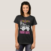 Farm Wife tractors Farmer Farming Tractor T-shirt (Voorkant volledig)