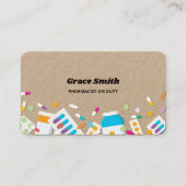 Farmaceut Medicatie Kraft Visitekaartje (Voorkant)