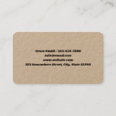 Farmaceut Medicatie Kraft Visitekaartje (Achterkant)