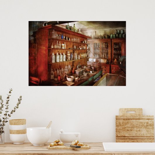 Farmaceuticus - Achter de schermen Poster (Keuken)