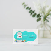 Farmaceuticus Aquamarine Visitekaartje (Staand voorkant)