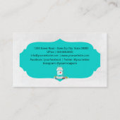 Farmaceuticus Aquamarine Visitekaartje (Achterkant)