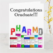 Farmaceuticus "Gefeliciteerd" Kaart (Gele Bloem)