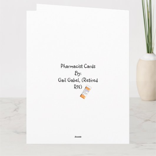 Farmaceuticus "Gefeliciteerd" Kaart (Achterkant)