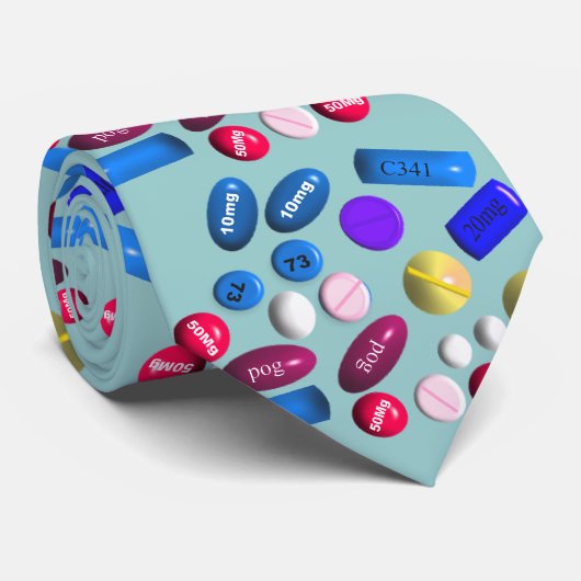 Farmaceuticus Necktie Stropdas (Opgerold)