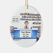 Farmaceuticus - Vrouw Keramisch Ornament (Rechts)