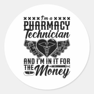 Farmaceutisch Geneesmiddelenbureau Ik ben apotheke Ronde Sticker