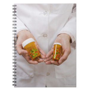 Farmaceutisch houder van flesjes notitieboek
