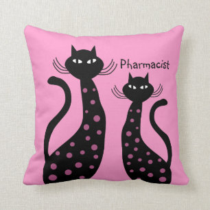 Farmaceutisch pilotenzwarte katten kussen