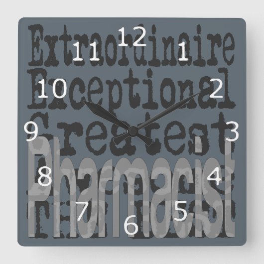 Farmaceutisch specialist vierkante klok (Voorkant)