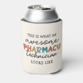 Farmaceutisch technicus Geweldige farmacie Tech Fu Blikjeskoeler (Blikje Achterkant)