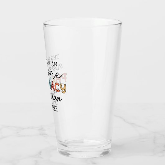 Farmaceutisch technicus Geweldige farmacie Tech Fu Glas (Links)