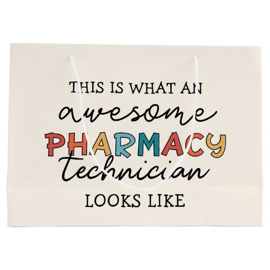 Farmaceutisch technicus Geweldige farmacie Tech Fu Groot Cadeauzakje (Achterkant)