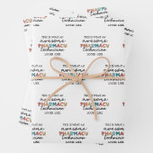 Farmaceutisch technicus Geweldige farmacie Tech Fu Inpakpapier Vel (In situ)