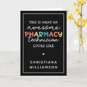 Farmaceutisch technicus Geweldige farmacie Tech Fu Kaart (Gele Bloem)