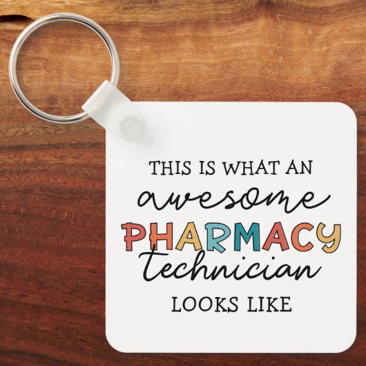 Farmaceutisch technicus Geweldige farmacie Tech Fu Sleutelhanger (Voorkant)