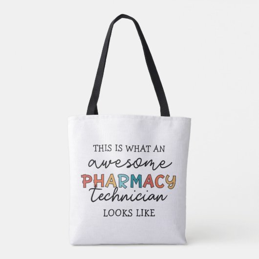 Farmaceutisch technicus Geweldige farmacie Tech Fu Tote Bag (Achterkant)
