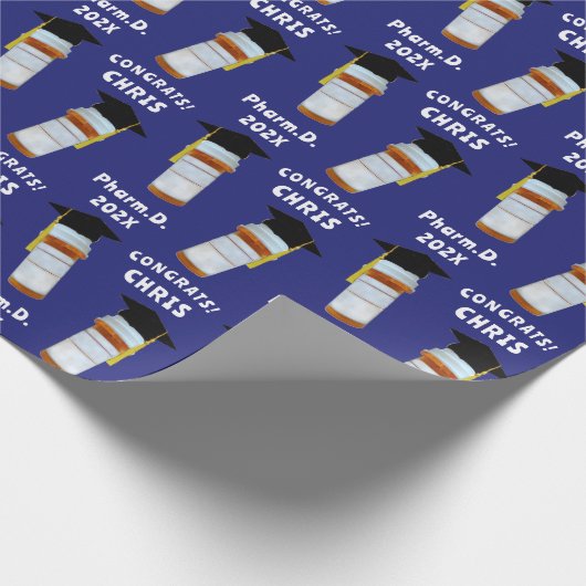 Farmaceutische Afstuderen Cadeaupapier (Hoek)