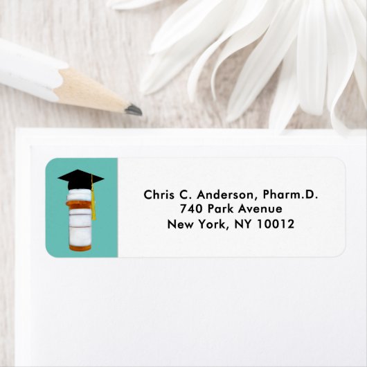 Farmaceutische Afstuderen Etiket (Insitu)