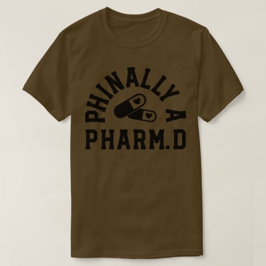 Farmaceutische Afstuderen Gifts Phinally Pharm Pha T-shirt (Design voorkant)