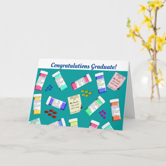 Farmaceutische Afstuderen Kaart (Gele Bloem)