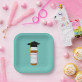 Farmaceutische Afstuderen Papieren Bordje (Feest)